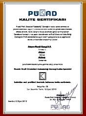 Kalite Sertifikası | Özkanoğlu İnşaat | Kalite